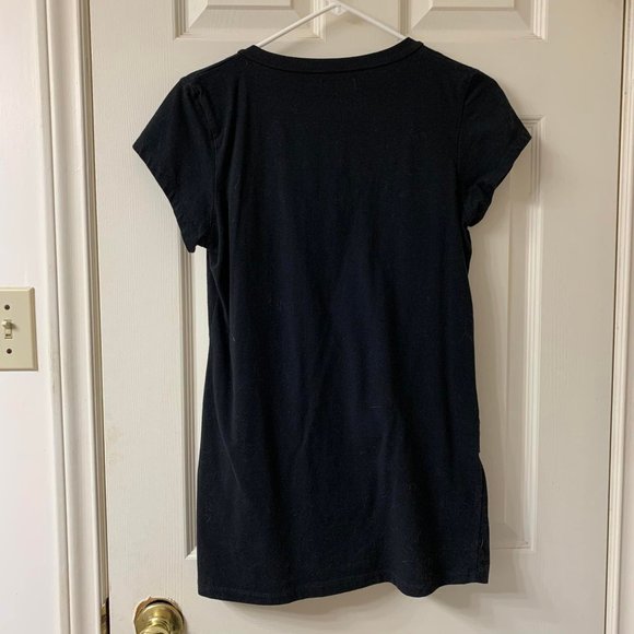 🌷3 for$20🌷Candy Couture, US XL, Black Jersey Metallic Embellishment Tunic - Picture 4 of 10